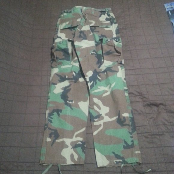 Vintage Camo Cargo Pants Military - Picture 2 of 10